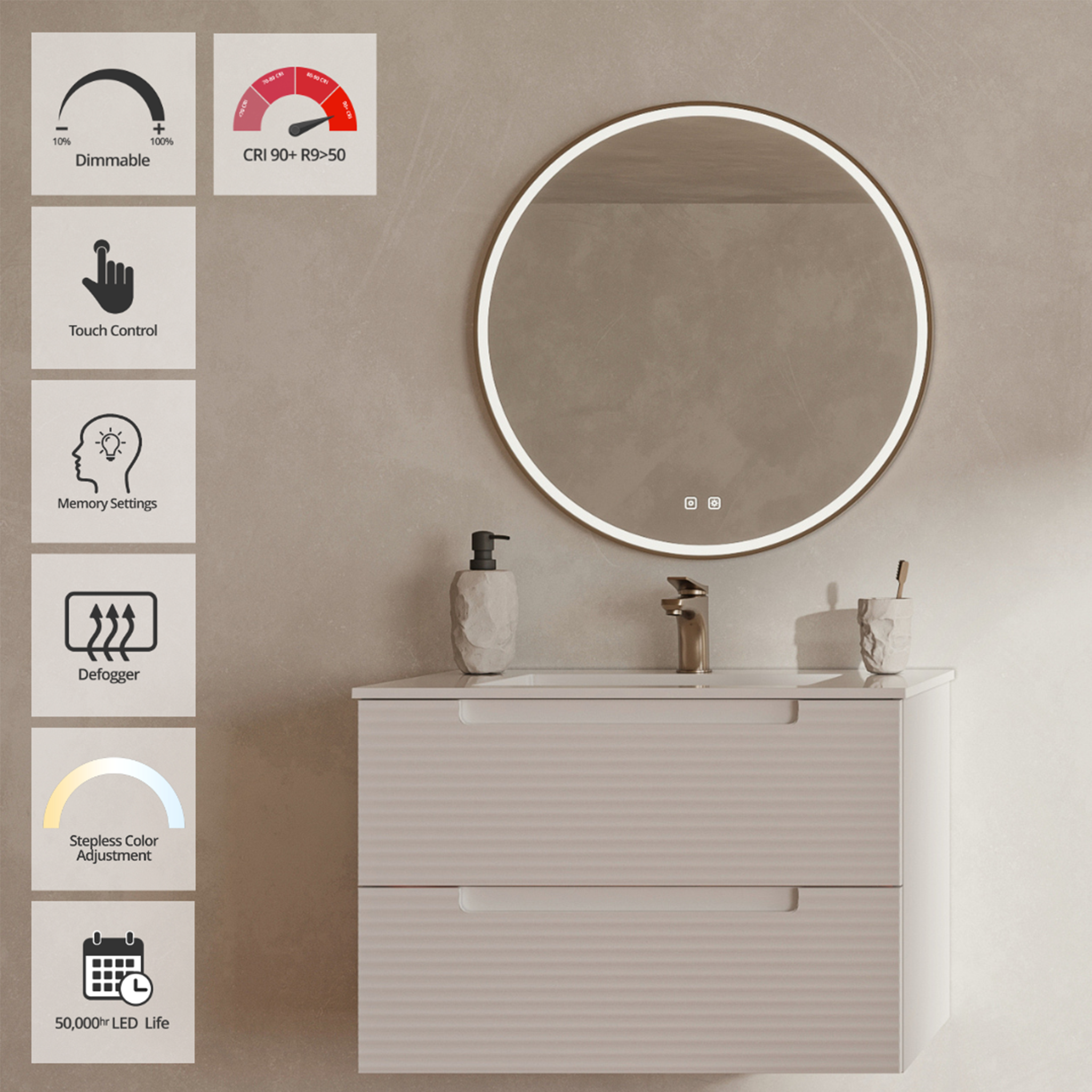DENVER LED MIRROR