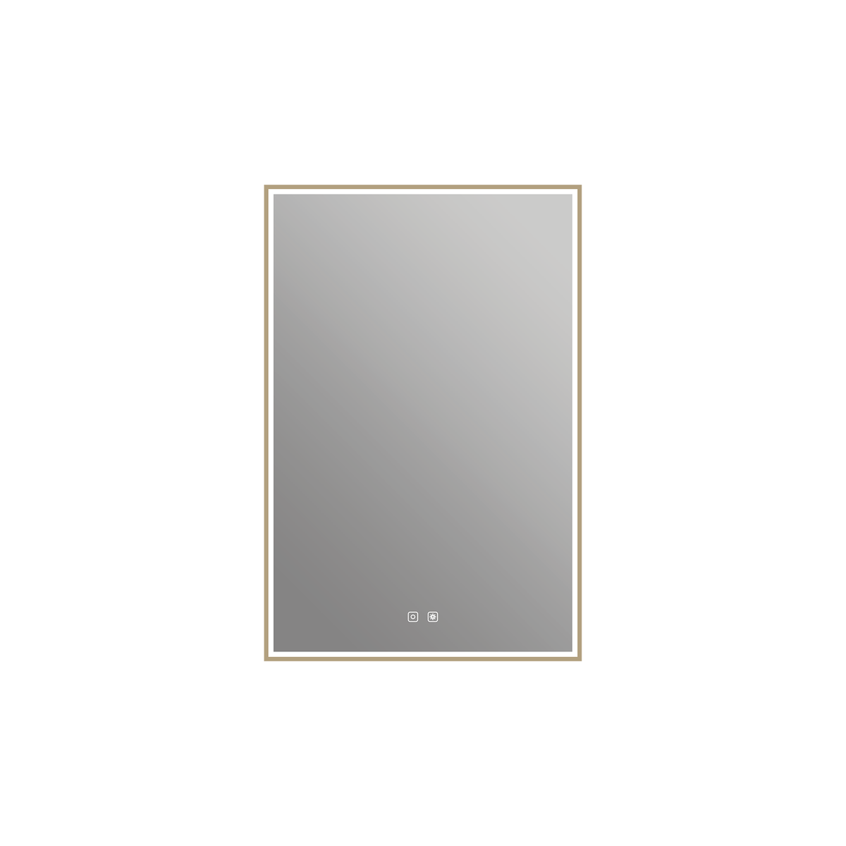 Ico Nova Medicine Cabinet with brushed bronze frame