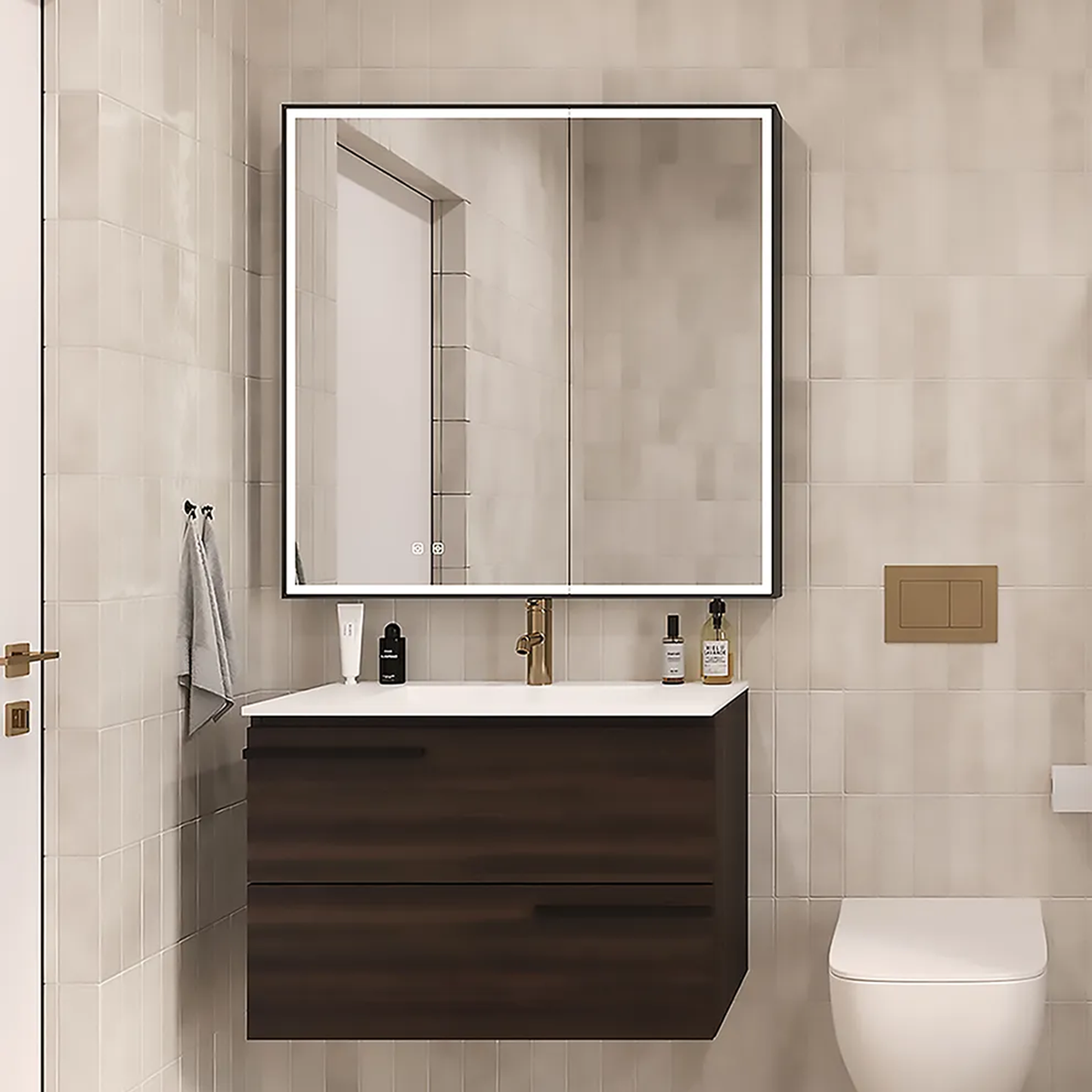 Ico Nova Medicine Cabinet in modern bathroom