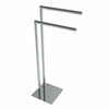 VOLKANO FREESTANDING DOUBLE TOWEL BAR - robinsonco.ca