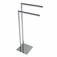 VOLKANO FREESTANDING DOUBLE TOWEL BAR - robinsonco.ca
