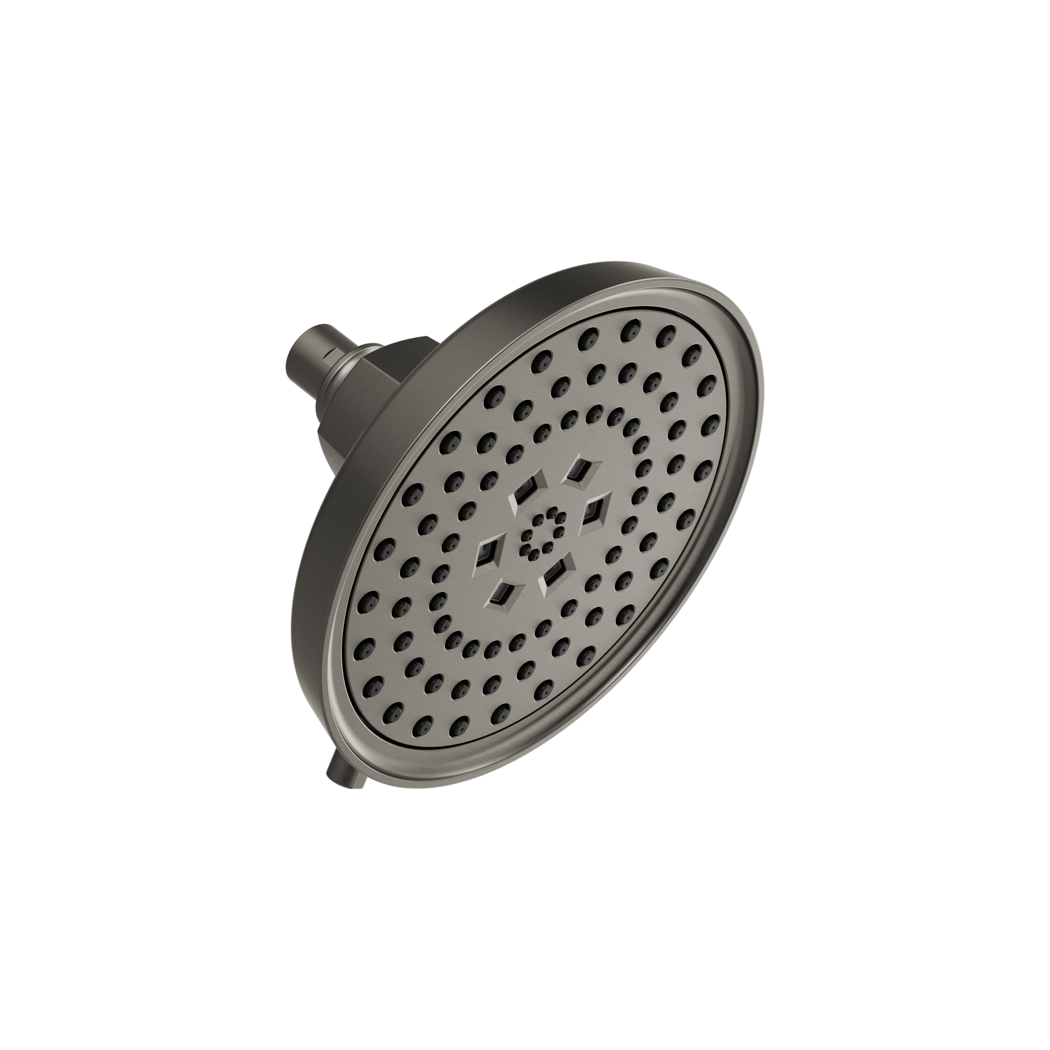 Invari® H2Okinetic® Round Multi-Function Showerhead in Luxe Steel finish by Brizo