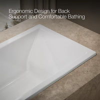 UNDERSCORE RECTANGLE 60 X 32 INCHES DROP-IN BATHTUB - robinsonco.ca