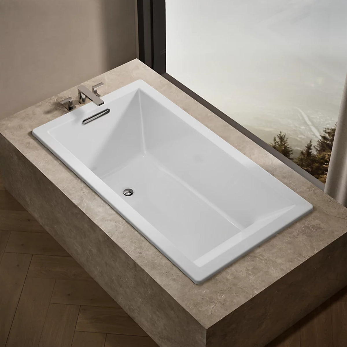 UNDERSCORE RECTANGLE 66 X 32 INCHES DROP-IN BATHTUB - robinsonco.ca