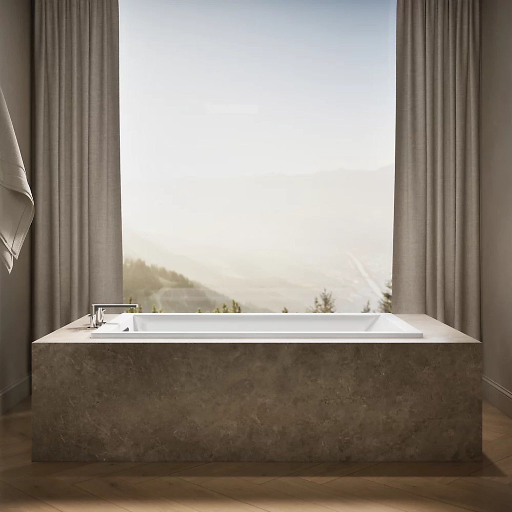 UNDERSCORE RECTANGLE 66 X 32 INCHES DROP-IN BATHTUB - robinsonco.ca