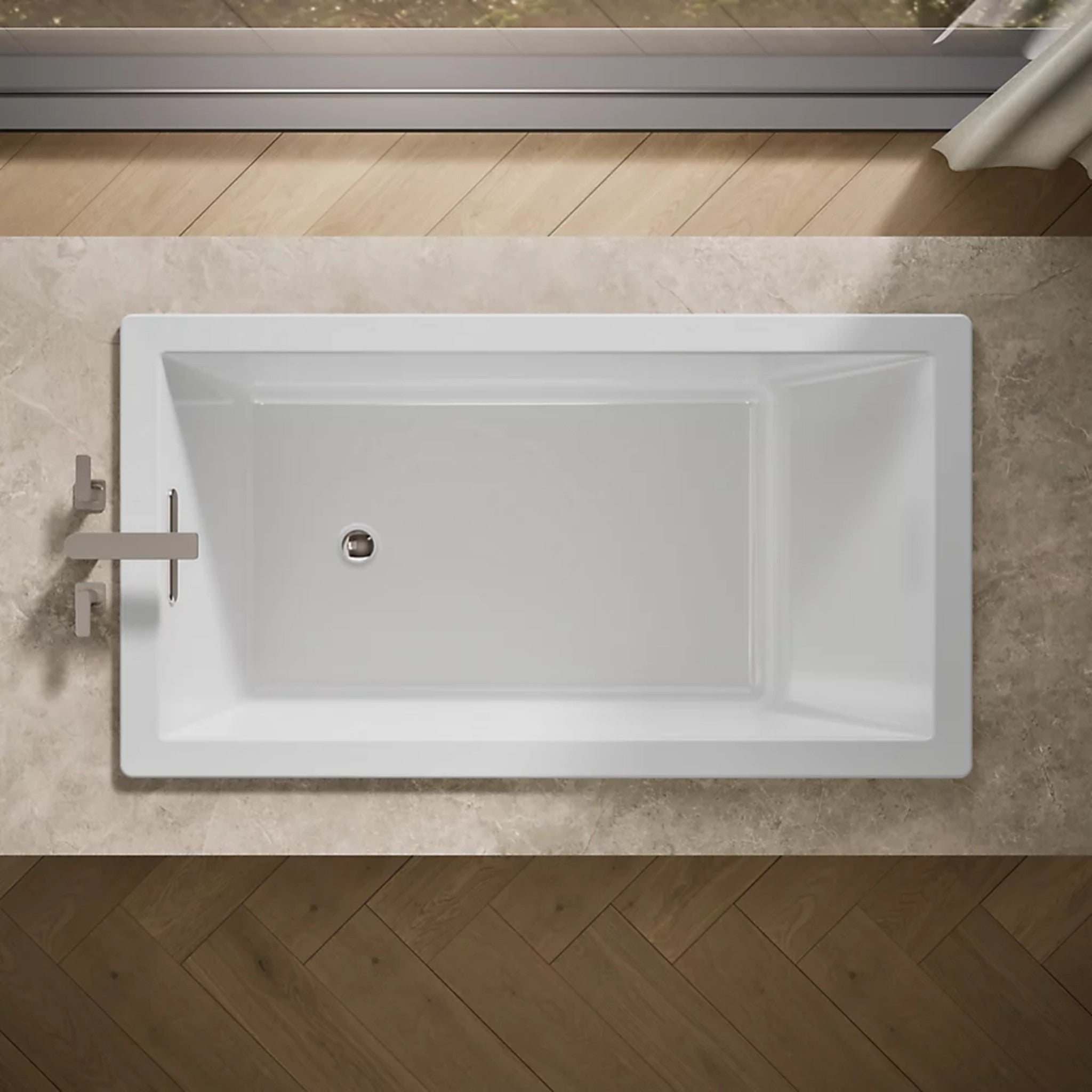 UNDERSCORE RECTANGLE 66 X 32 INCHES DROP-IN BATHTUB - robinsonco.ca
