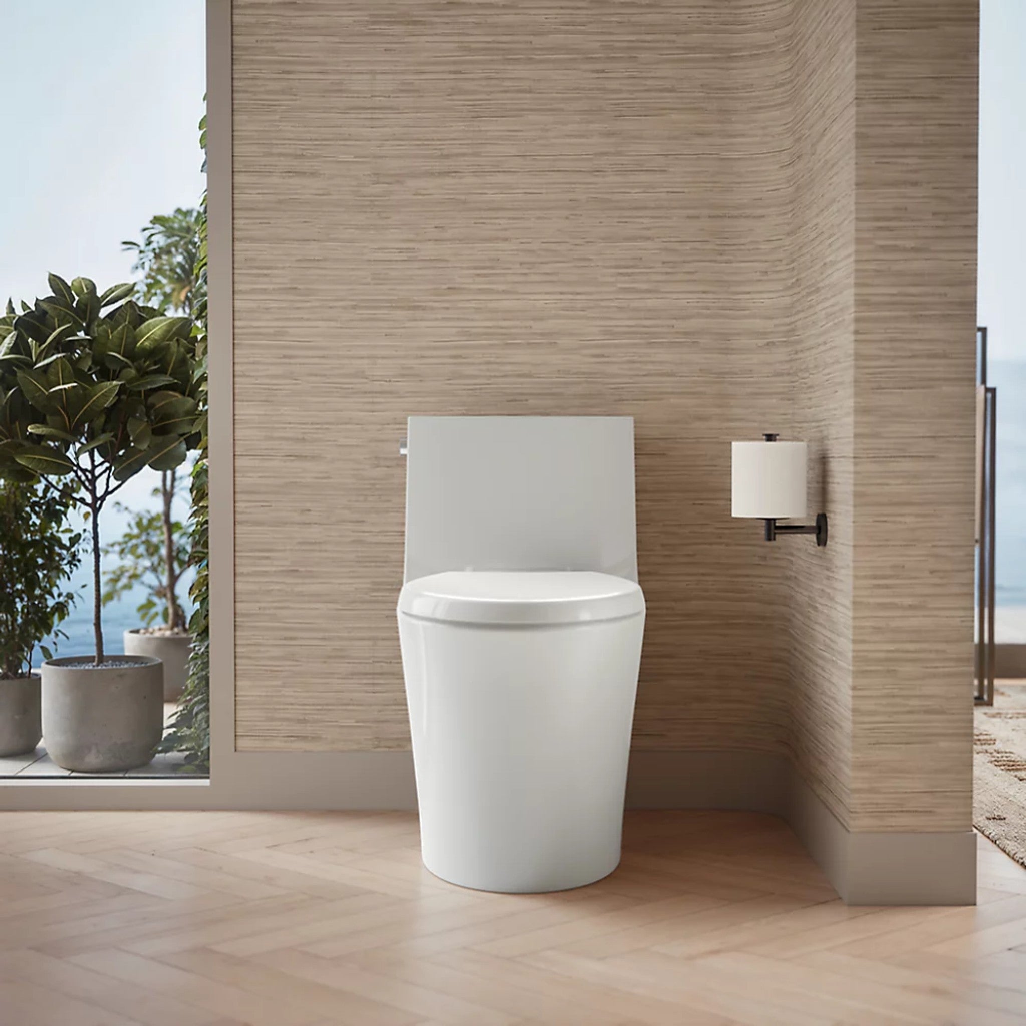 VEIL HIDDEN CORD ONE-PIECE COMPACT ELONGATED TOILET WITH SKIRTED TRAPWAY AND DUAL-FLUSH - robinsonco.ca