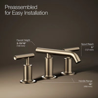 PURIST WIDESPREAD BATHROOM SINK FAUCET WITH LEVER HANDLES - robinsonco.ca