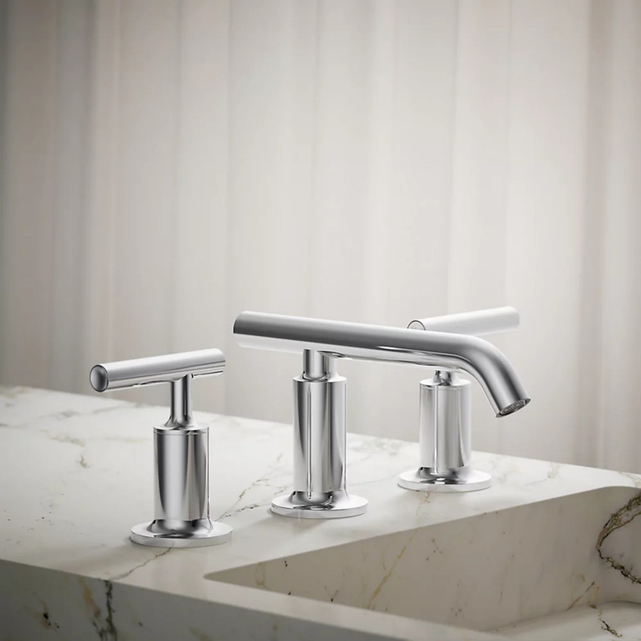 PURIST WIDESPREAD BATHROOM SINK FAUCET WITH LEVER HANDLES - robinsonco.ca