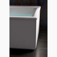 STARGAZE 72 X 36 INCHES FREESTANDING HEATED BUBBLEMASSAGE AIR BATHTUB WITH BASK HEATED SURFACE AND STRAIGHT SHROUD - robinsonco.ca