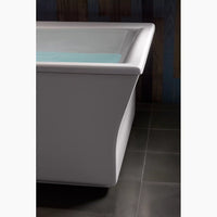 STARGAZE 72 X 36 INCHES FREESTANDING HEATED BUBBLEMASSAGE AIR BATHTUB WITH FLUTED SHROUD - robinsonco.ca