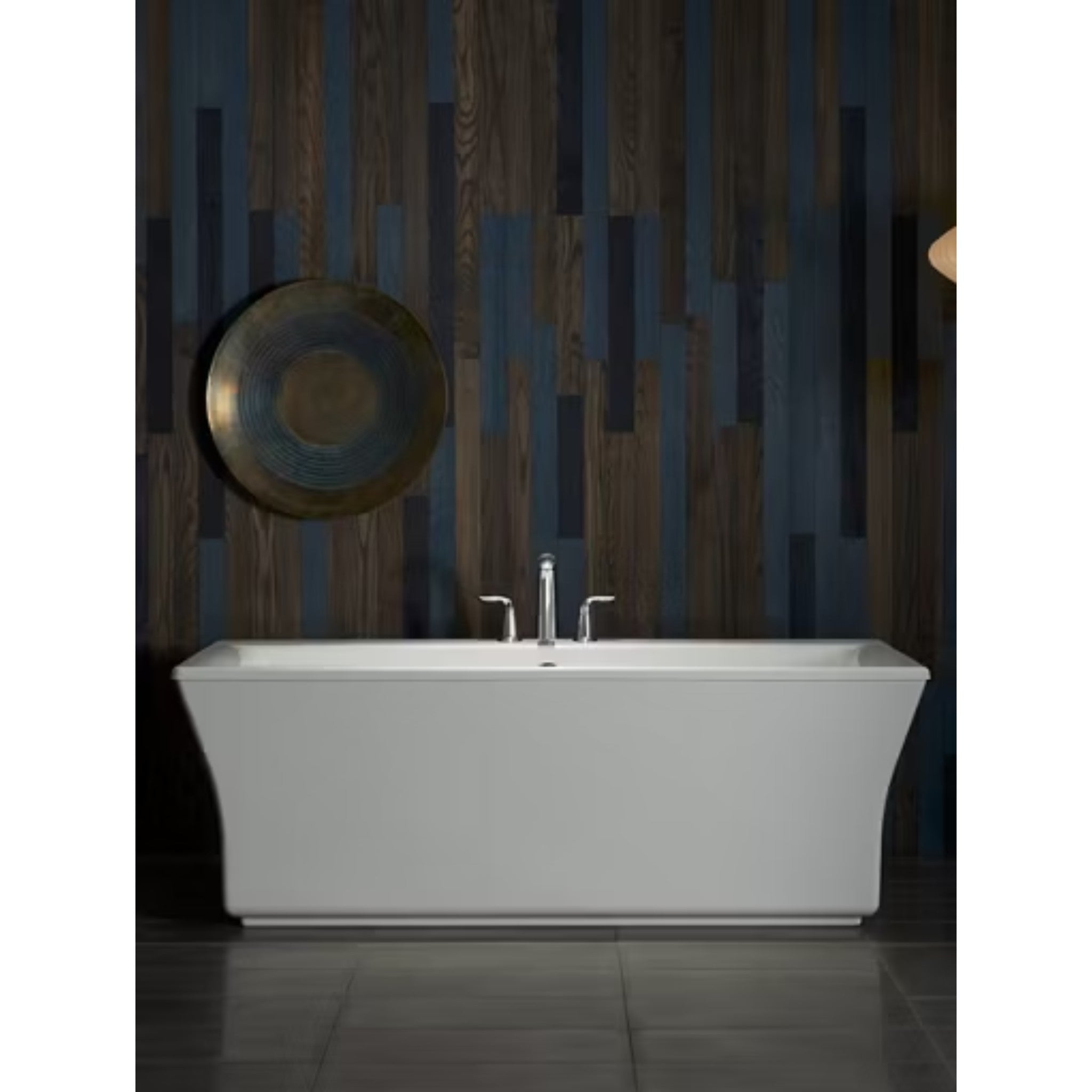 STARGAZE 72 X 36 INCHES FREESTANDING HEATED BUBBLEMASSAGE AIR BATHTUB WITH FLUTED SHROUD - robinsonco.ca
