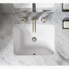CAXTON® RECTANGLE UNDERMOUNT BATHROOM SINK WITH OVERFLOW AND CLAMP ASSEMBLY - robinsonco.ca