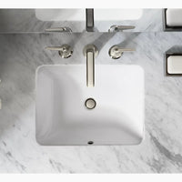 CAXTON® RECTANGLE UNDERMOUNT BATHROOM SINK WITH OVERFLOW AND CLAMP ASSEMBLY - robinsonco.ca