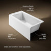 UNDERSCORE RECTANGLE 60 X 30 INCHES ALCOVE BATHTUB WITH INTEGRAL APRON AND FLANGE - robinsonco.ca