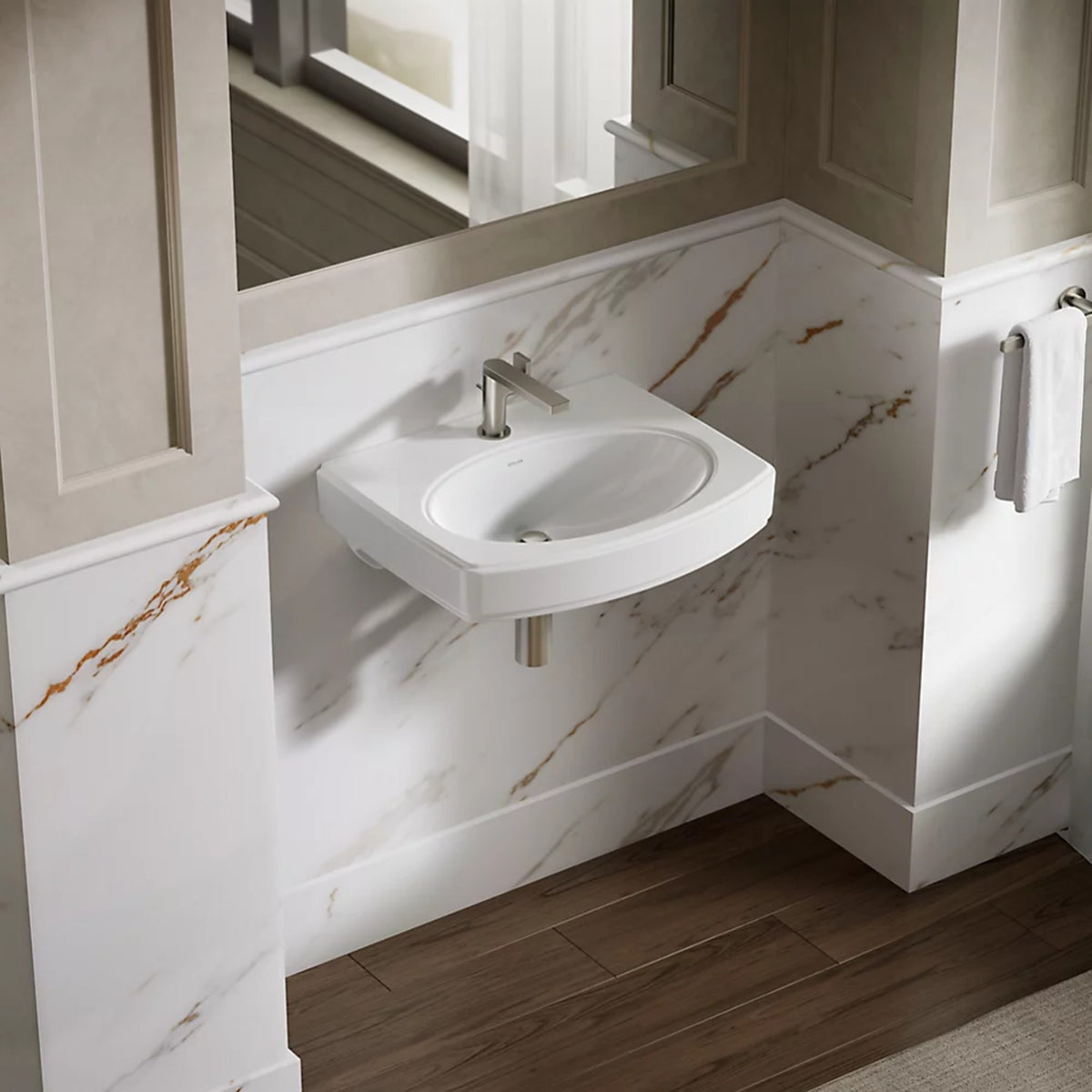 PINOIR 22 INCH WALL MOUNT BATHROOM SINK - robinsonco.ca