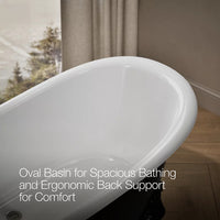 ARTIFACTS 66 X 32 INCHES FREESTANDING OVAL BATHTUB - robinsonco.ca