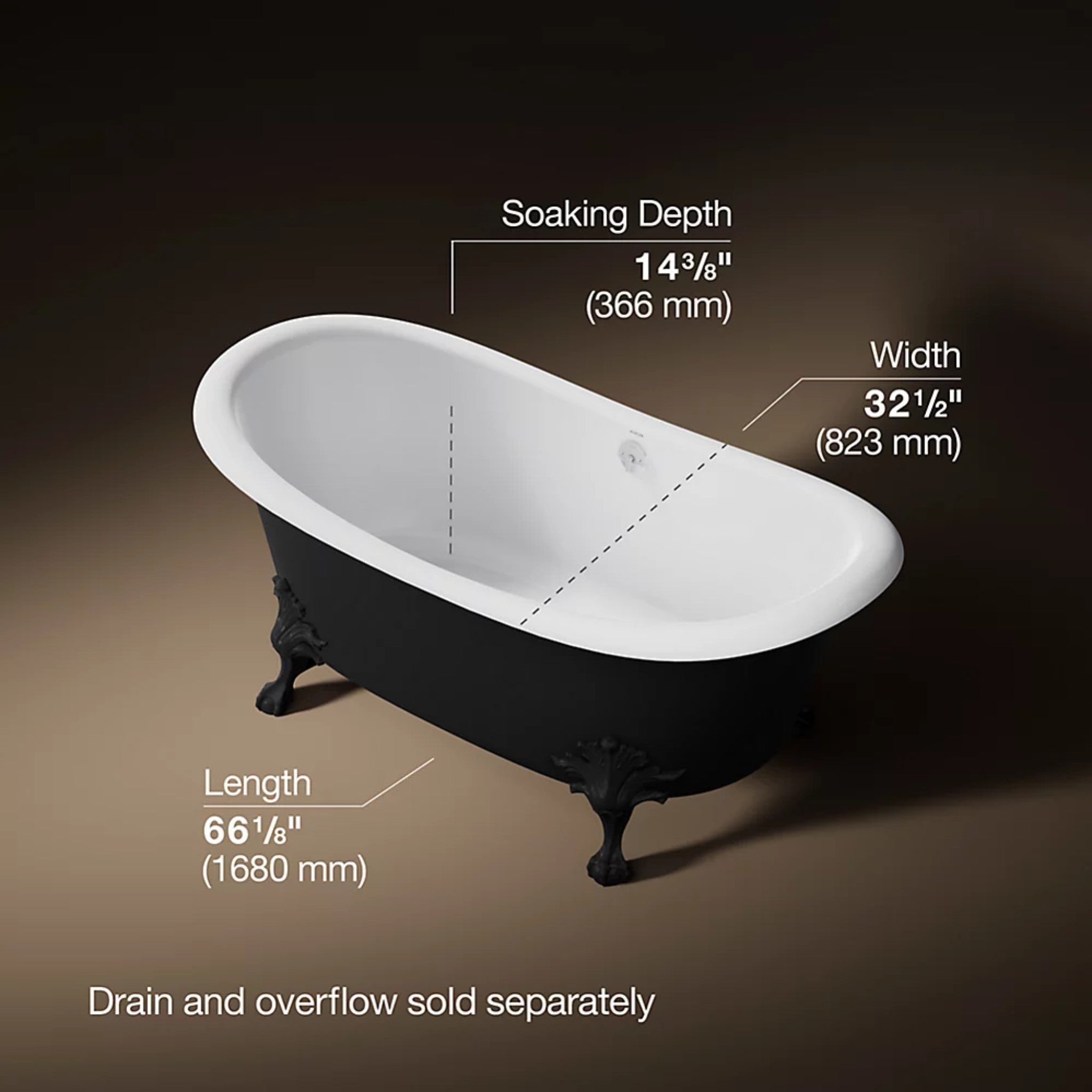 ARTIFACTS 66 X 32 INCHES FREESTANDING OVAL BATHTUB - robinsonco.ca