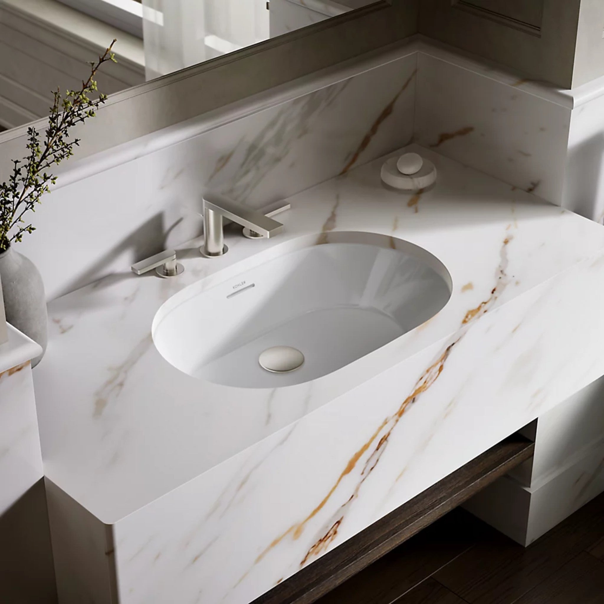 BRAZN 24-INCH OVAL UNDERMOUNT BATHROOM SINK - robinsonco.ca