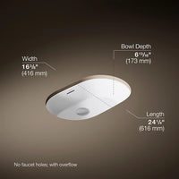 BRAZN 24-INCH OVAL UNDERMOUNT BATHROOM SINK - robinsonco.ca