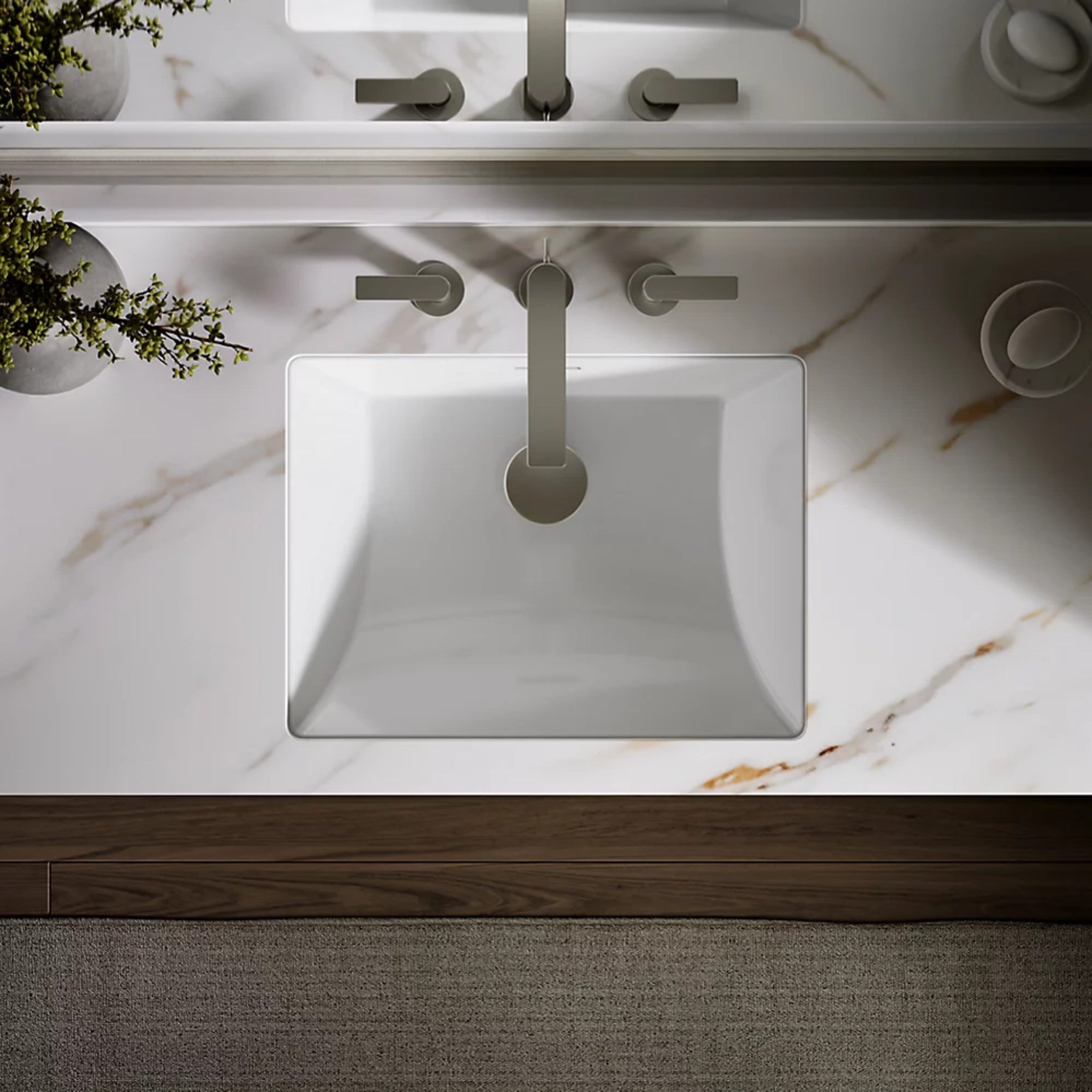 BRAZN 21-INCH RECTANGULAR UNDERMOUNT BATHROOM SINK - robinsonco.ca