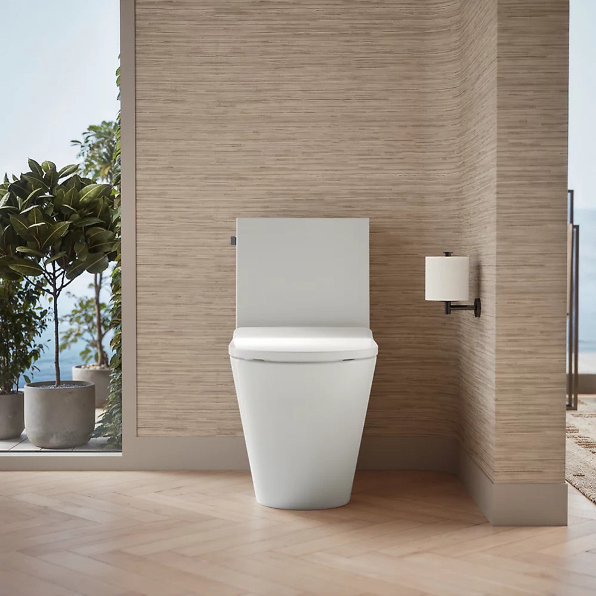BRAZN ONE-PIECE ELONGATED TOILET WITH SKIRTED TRAPWAY AND DUAL-FLUSH - robinsonco.ca