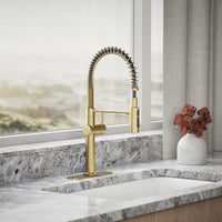 CRUE SEMI-PROFESSIONAL KITCHEN SINK FAUCET WITH THREE-FUNCTION SPRAYHEAD - robinsonco.ca