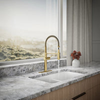 CRUE SEMI-PROFESSIONAL KITCHEN SINK FAUCET WITH THREE-FUNCTION SPRAYHEAD - robinsonco.ca