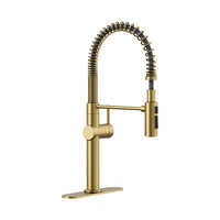 CRUE SEMI-PROFESSIONAL KITCHEN SINK FAUCET WITH THREE-FUNCTION SPRAYHEAD - robinsonco.ca