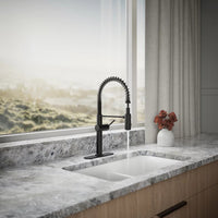 CRUE SEMI-PROFESSIONAL KITCHEN SINK FAUCET WITH THREE-FUNCTION SPRAYHEAD - robinsonco.ca
