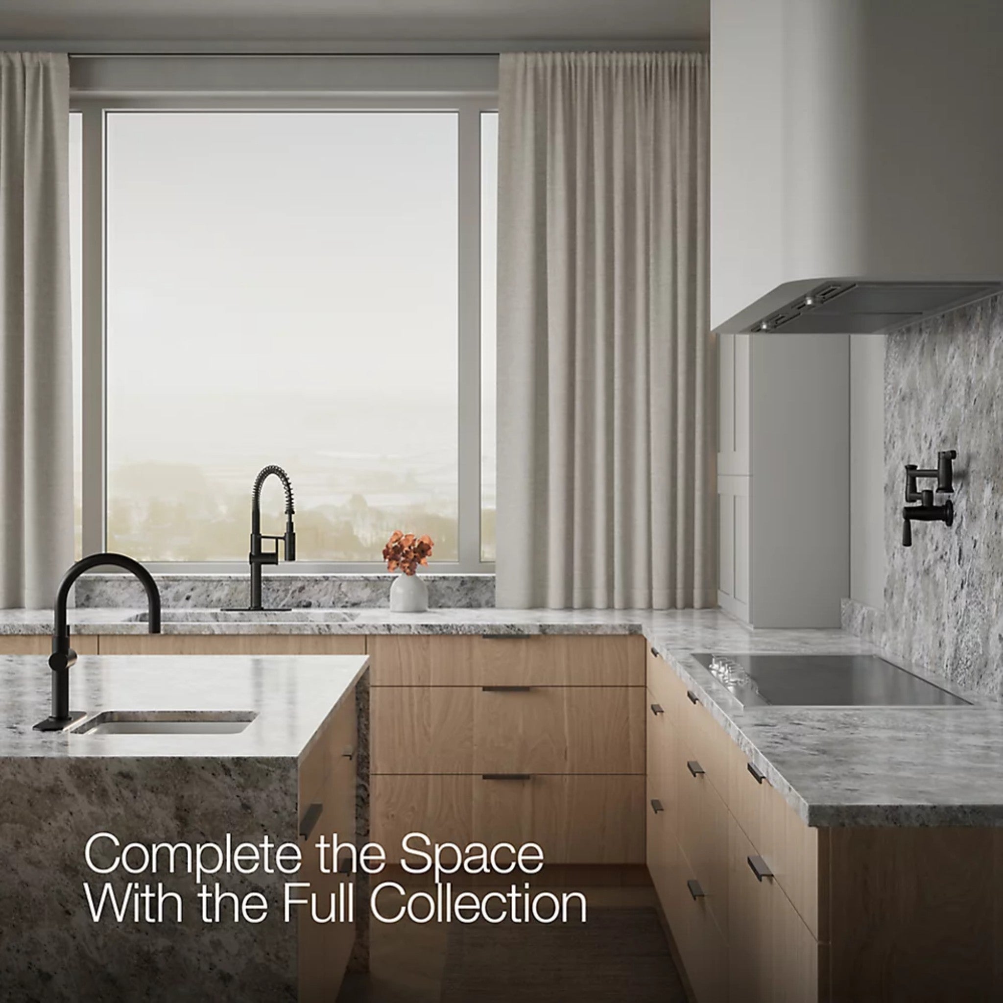 CRUE SEMI-PROFESSIONAL KITCHEN SINK FAUCET WITH THREE-FUNCTION SPRAYHEAD - robinsonco.ca