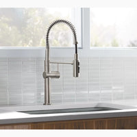 CRUE SEMI-PROFESSIONAL KITCHEN SINK FAUCET WITH THREE-FUNCTION SPRAYHEAD - robinsonco.ca