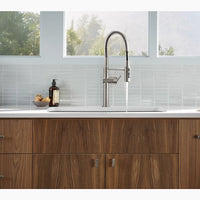 CRUE SEMI-PROFESSIONAL KITCHEN SINK FAUCET WITH THREE-FUNCTION SPRAYHEAD - robinsonco.ca