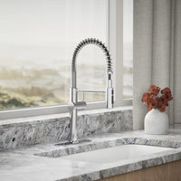 CRUE SEMI-PROFESSIONAL KITCHEN SINK FAUCET WITH THREE-FUNCTION SPRAYHEAD - robinsonco.ca