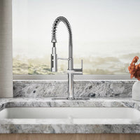 CRUE SEMI-PROFESSIONAL KITCHEN SINK FAUCET WITH THREE-FUNCTION SPRAYHEAD - robinsonco.ca
