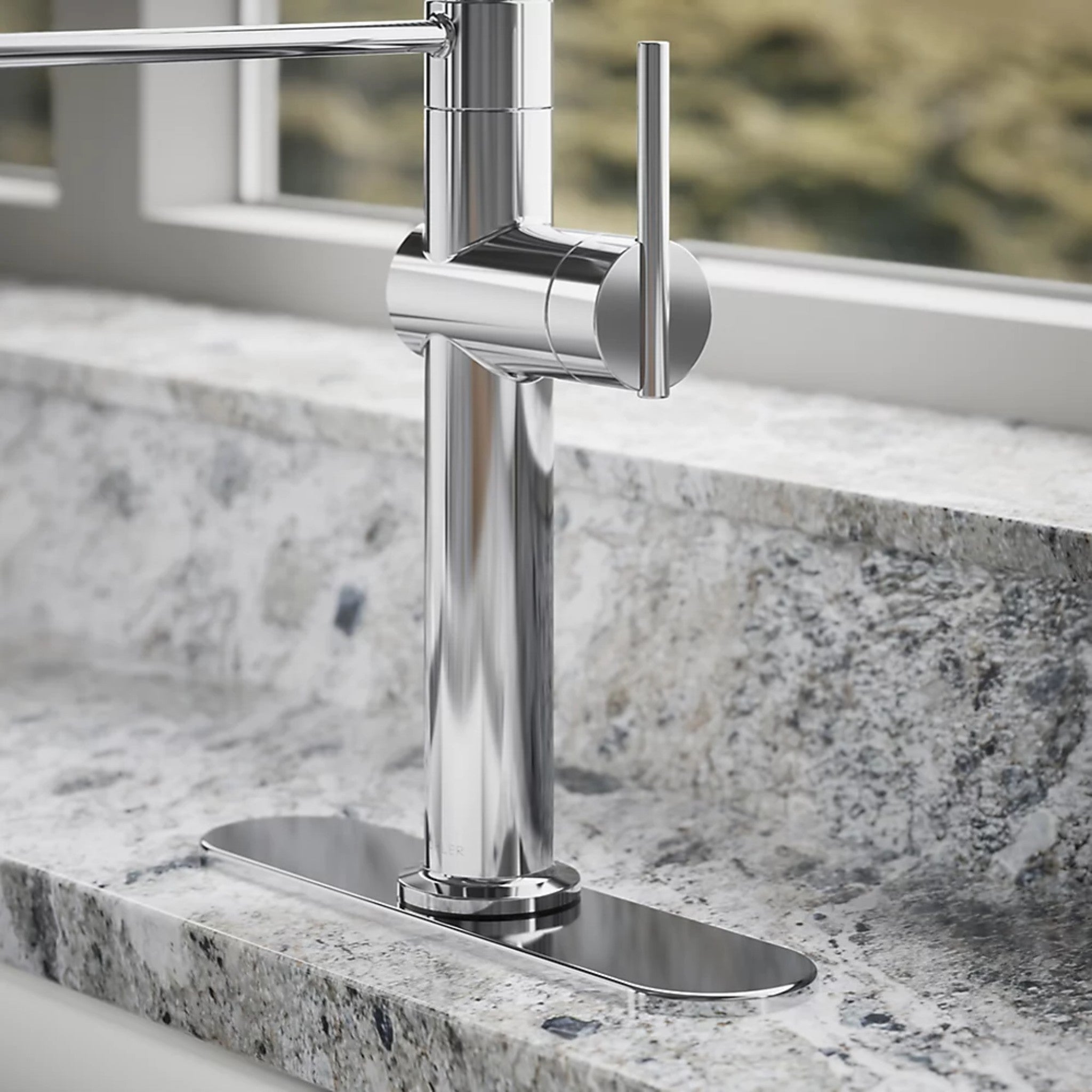 CRUE SEMI-PROFESSIONAL KITCHEN SINK FAUCET WITH THREE-FUNCTION SPRAYHEAD - robinsonco.ca