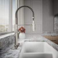 CRUE SEMI-PROFESSIONAL KITCHEN SINK FAUCET WITH THREE-FUNCTION SPRAYHEAD - robinsonco.ca