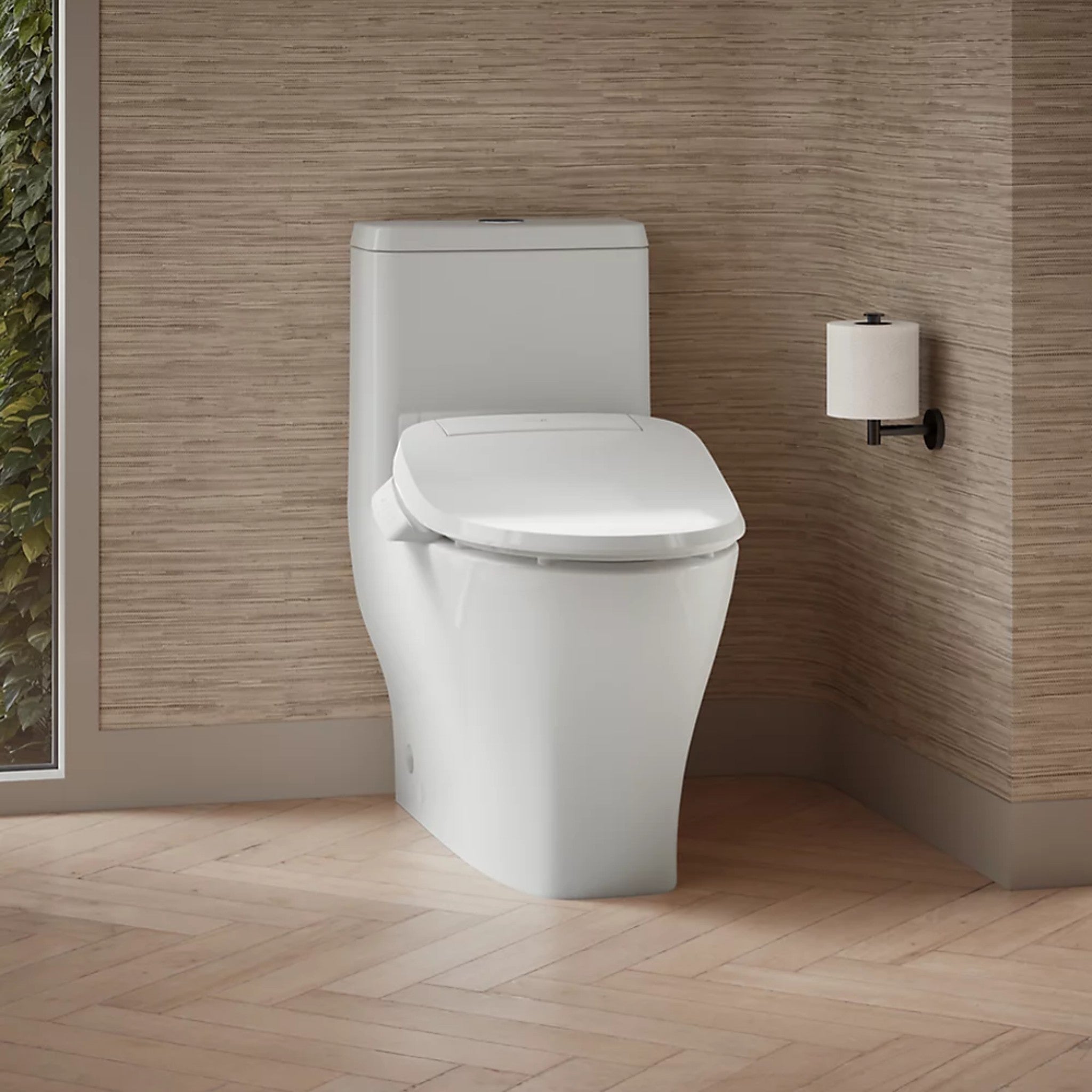 REACH CURV HIDDEN CORD ONE-PIECE COMPACT ELONGATED TOILET WITH SKIRTED TRAPWAY AND DUAL-FLUSH - robinsonco.ca