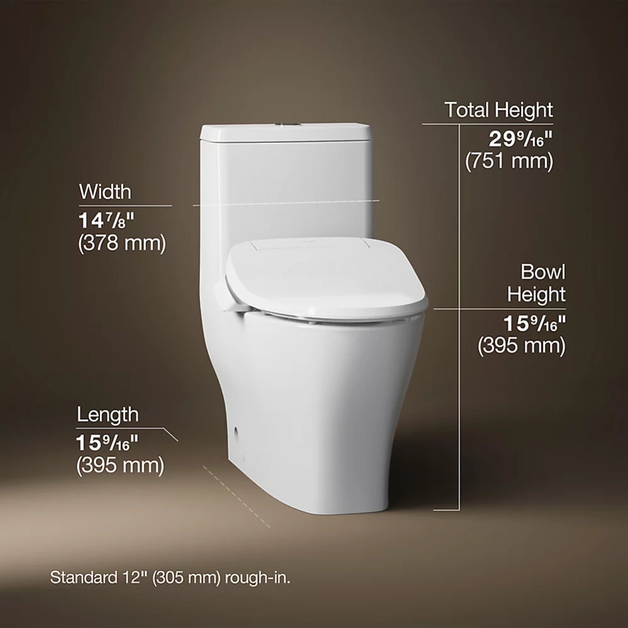 REACH CURV HIDDEN CORD ONE-PIECE COMPACT ELONGATED TOILET WITH SKIRTED TRAPWAY AND DUAL-FLUSH - robinsonco.ca