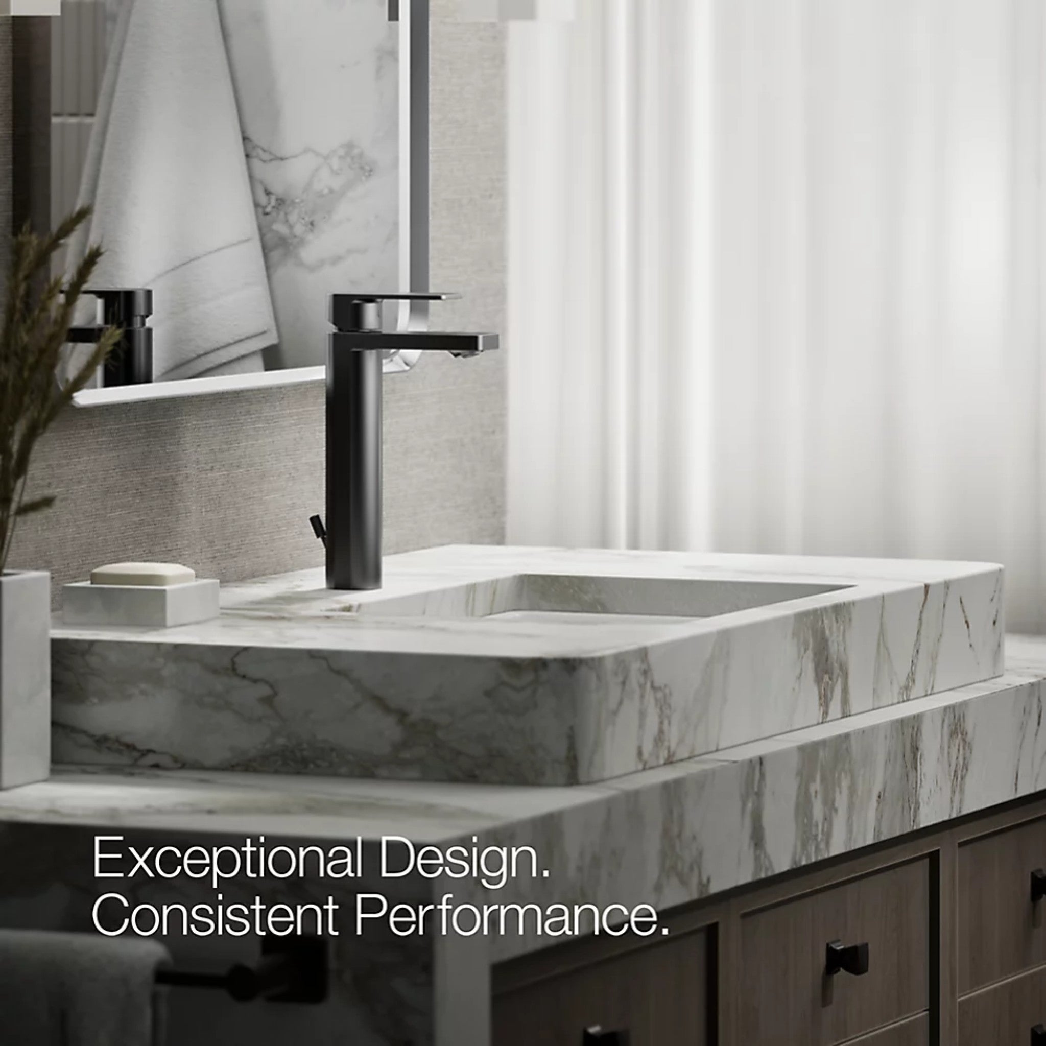 PARALLEL TALL SINGLE-HANDLE BATHROOM SINK FAUCET - robinsonco.ca