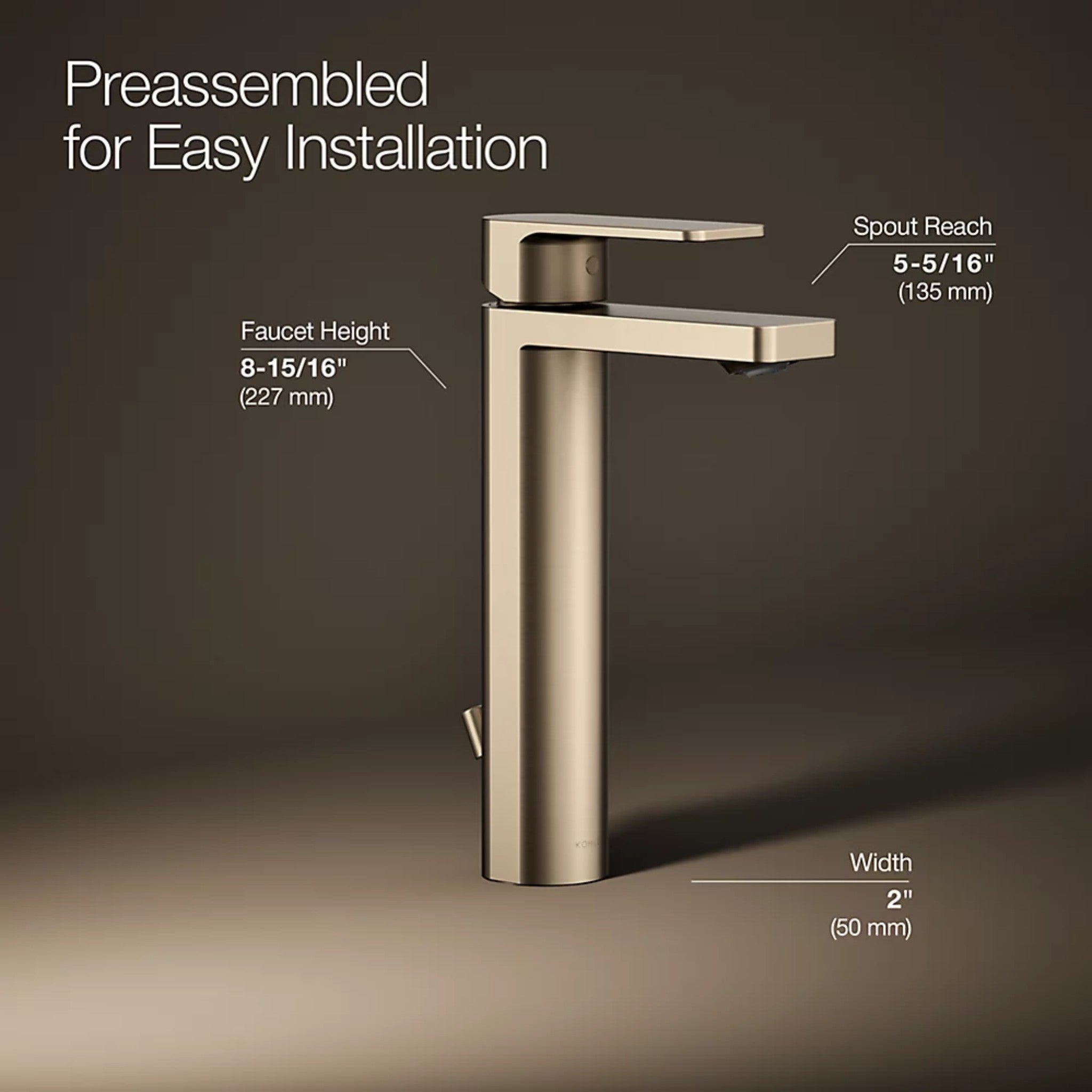 PARALLEL TALL SINGLE-HANDLE BATHROOM SINK FAUCET - robinsonco.ca