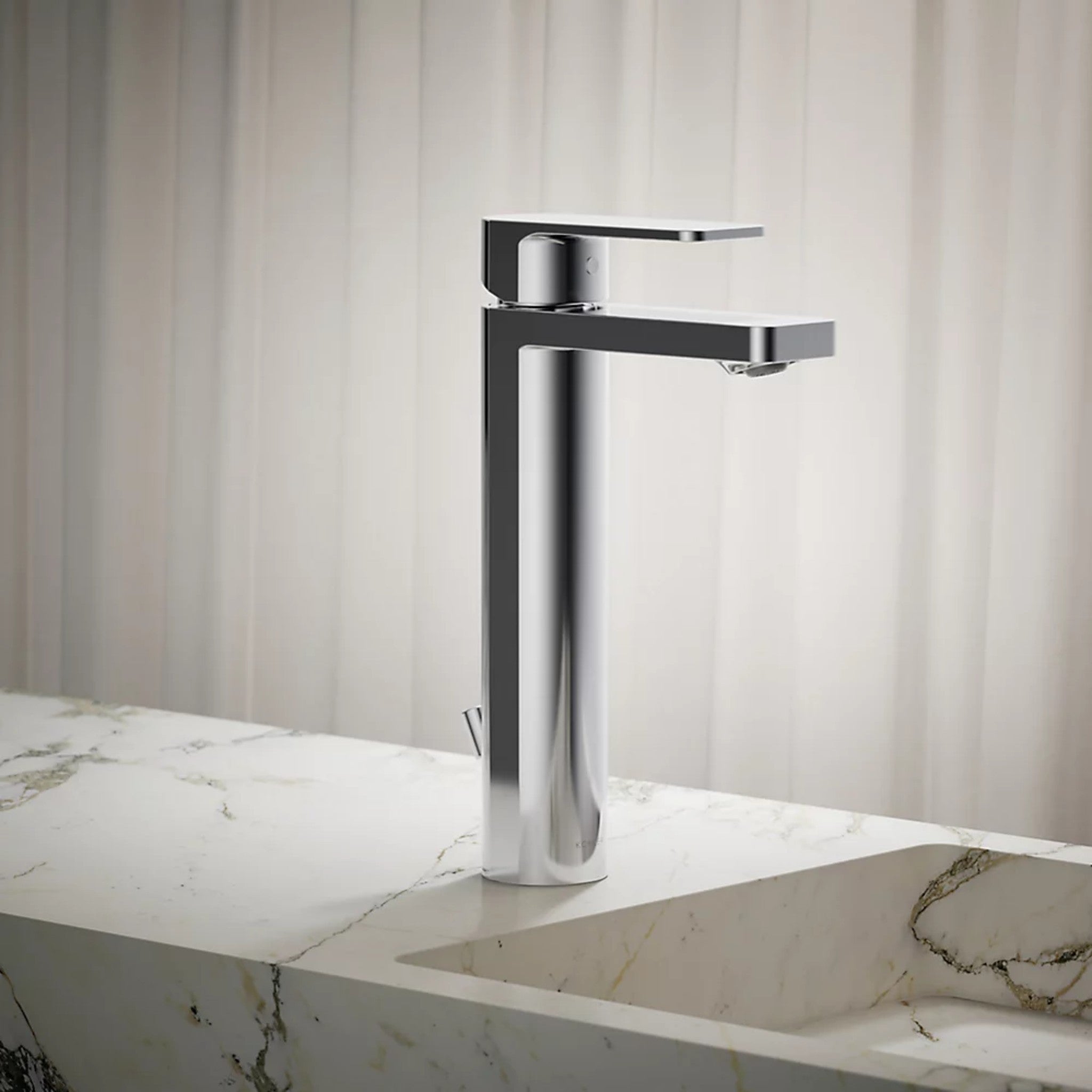 PARALLEL TALL SINGLE-HANDLE BATHROOM SINK FAUCET - robinsonco.ca
