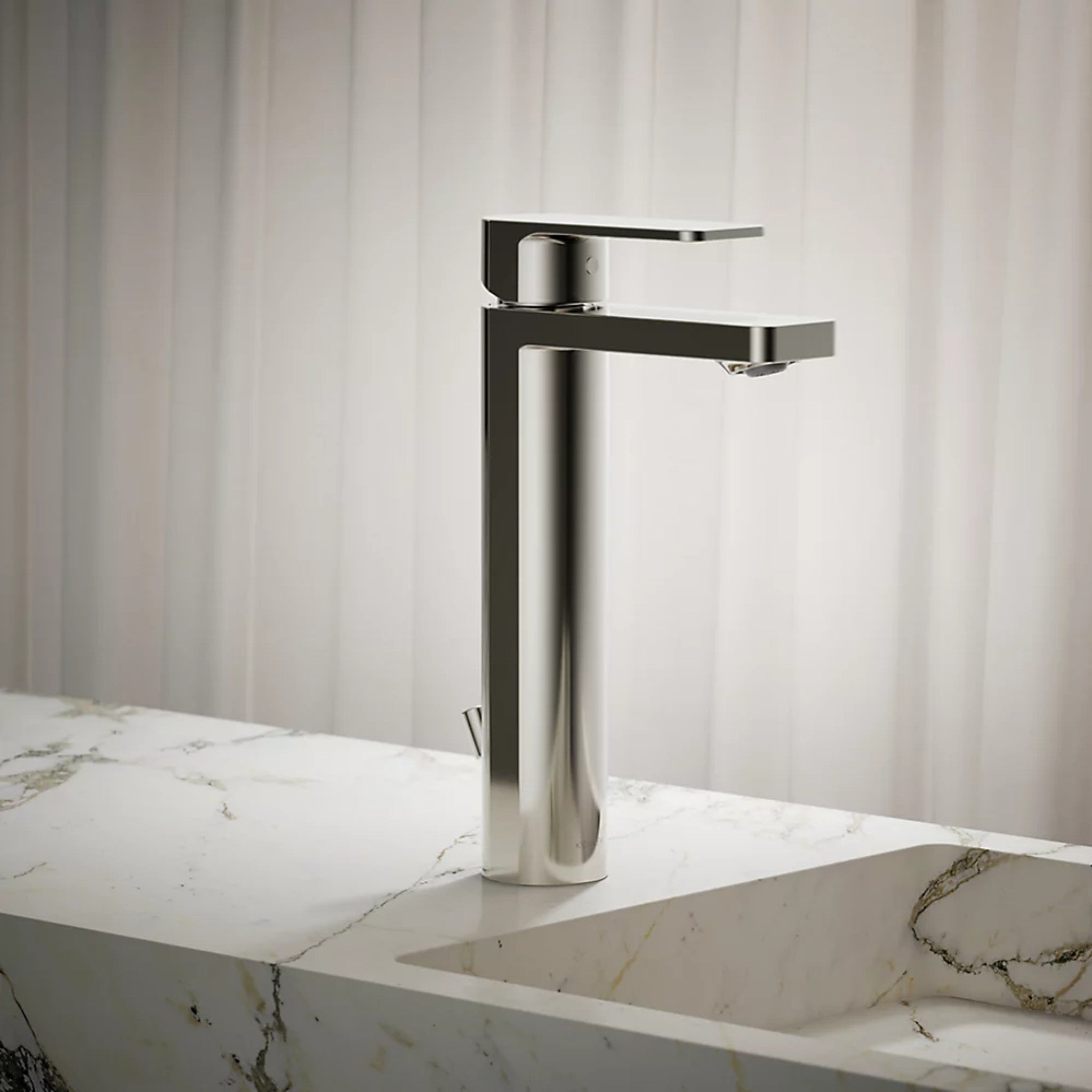 PARALLEL TALL SINGLE-HANDLE BATHROOM SINK FAUCET - robinsonco.ca