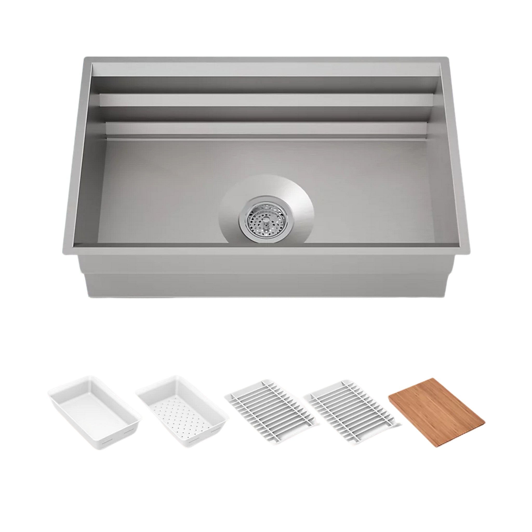 PROLIFIC® 29-INCH UNDERMOUNT SINGLE-BOWL WORKSTATION KITCHEN SINK - robinsonco.ca