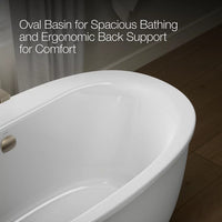 SUNSTRUCK 60 X 34 INCHES FREESTANDING BATHTUB WITH FLUTED SHROUD - robinsonco.ca