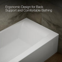 ENTITY RECTANGLE 60 X 30 INCHES ALCOVE BATHTUB WITH INTEGRAL APRON AND FLANGE - robinsonco.ca