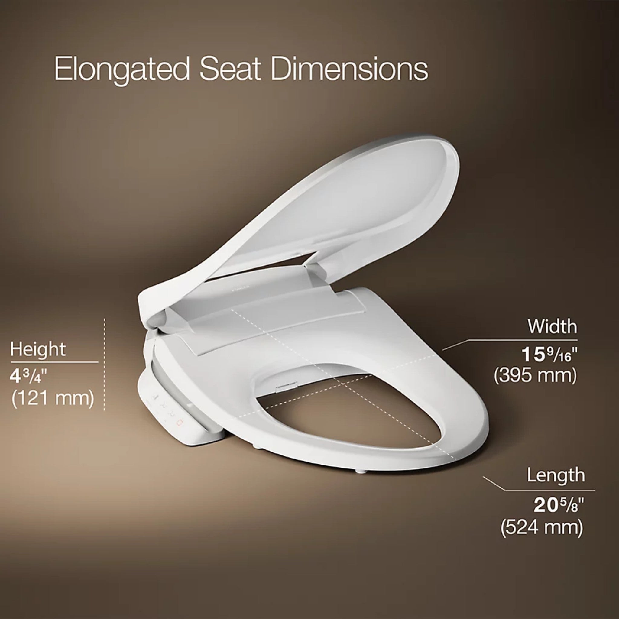 PUREWASH® E545 ELONGATED BIDET TOILET SEAT - robinsonco.ca