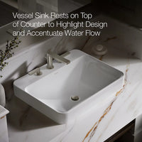 VOX 23 INCH RECTANGLE VESSEL BATHROOM SINK