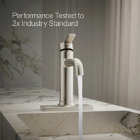 VENZA SINGLE-HANDLE BATHROOM SINK FAUCET - robinsonco.ca