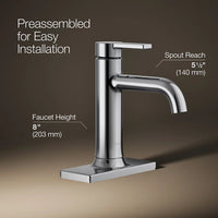 VENZA SINGLE-HANDLE BATHROOM SINK FAUCET - robinsonco.ca
